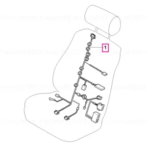 Wiring set seat, passenger's side - BMW Cumpără online