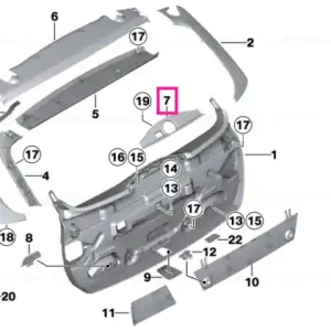 Acoperire motor stergator EVERESTGRAU - BMW Livrare rapidă