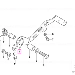 Brake pedal CHROM - BMW Motorrad Reduceri