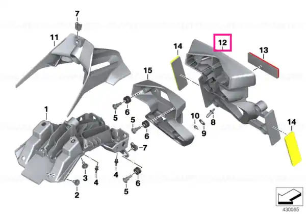 Cumpără acum Adapter, rear light US - BMW Motorrad