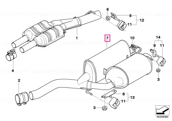 Rear silencer with exhaust flap - BMW Ofertă exclusivă