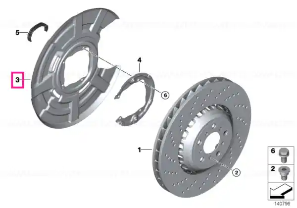 Plată securizată Protection plate left - BMW
