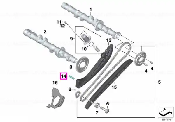 Preț mic Stift cilindric de centrare (8x32-A-ST) - BMW Motorrad A15, K40 (K 1200 S, K 1300 S), K43 (K 1200 R, Sport, K 1300 R), K44 (K 1200 GT, K 1300 GT)