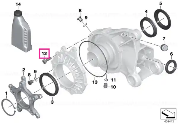 Chilipir Surub conic, M8X30 8.8 ZNS3 - BMW Motorrad