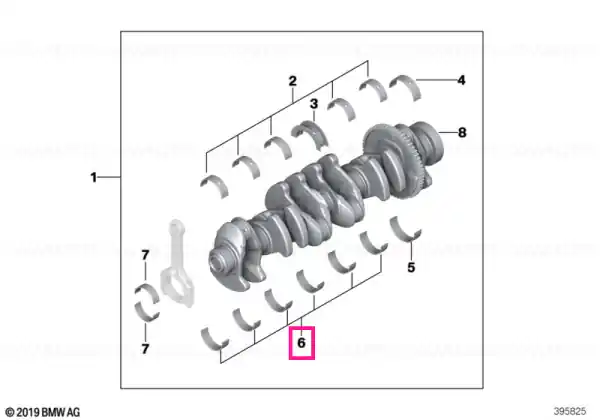 Ofertă specială Cuzinet galben 55,75MM(+0,25) - BMW