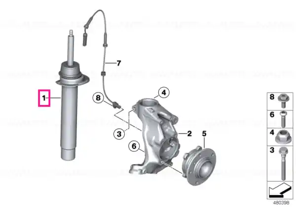 Ofertă de sezon Arc strut fata - BMW