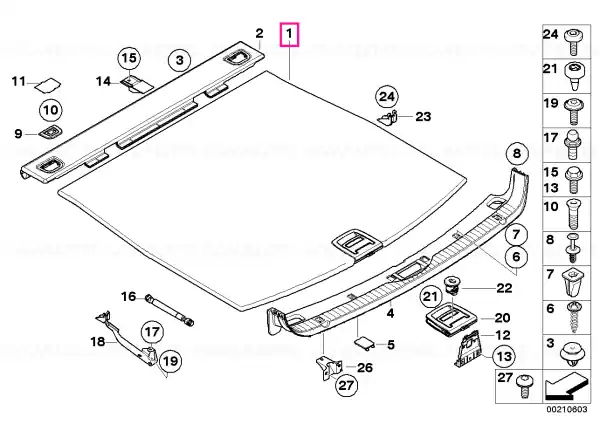 Floor carpet, luggage compartment BEIGE - BMW Ofertă de sezon