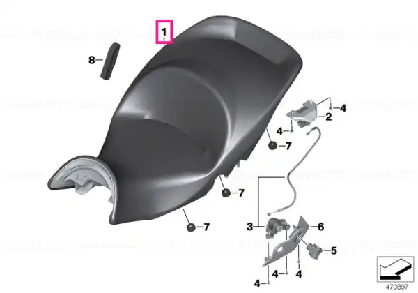 Cumpără acum Seat bench Exclusive, black - BMW Motorrad