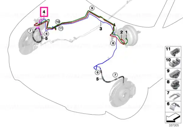 Conduct unitate hidraulică DSC M12-M10 - BMW Vezi acum