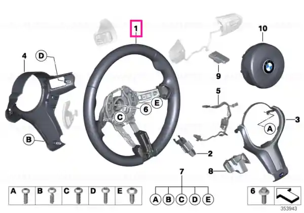 Ultima șansă M Sports steering wheel leather - BMW