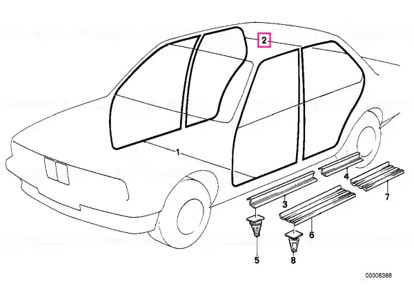 Cumpără online Edge protection rear NATUR - BMW