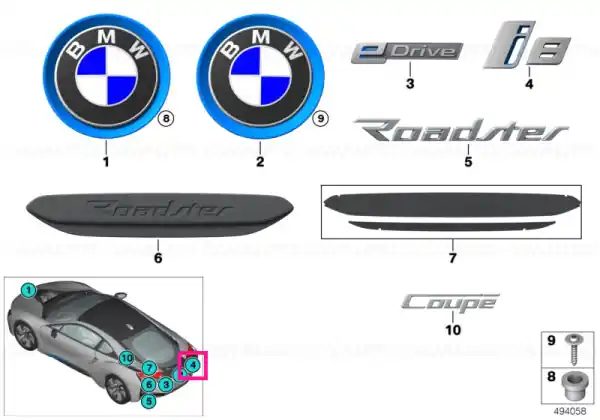 Lettering I8 - BMW Ofertă limitată