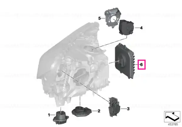 Control unit, front light electronics - BMW Livrare rapidă