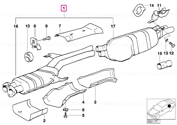 Reducere de preț Exhaust system - BMW