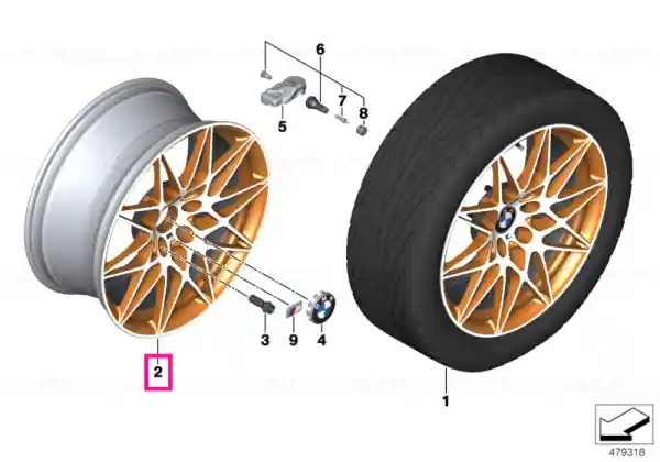 Reduceri Alloy rim, forged 9,5X19 ET:29 - BMW