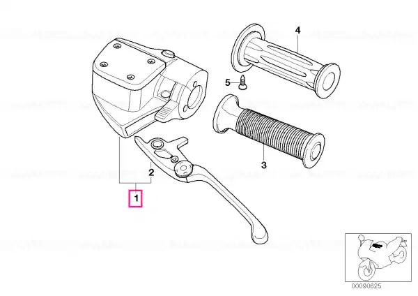 Clutch control assembly - BMW Motorrad Reducere