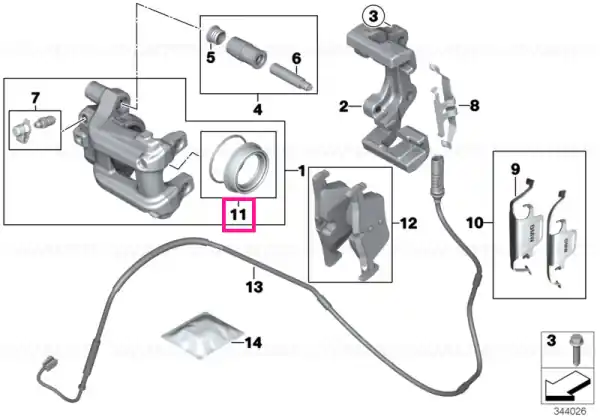Kit reparație etrier frână - BMW Preferatul clienților