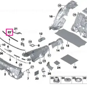 Acoustic foam, long - BMW Reduceri