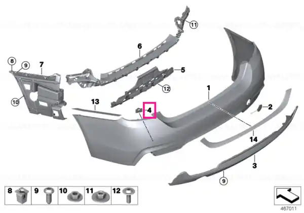 Set suporturi senzor PDC spate M PCD / PMA - BMW Preferatul clienților