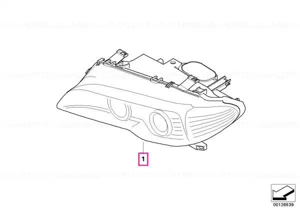Livrare gratuită Headlight left, turn indicator yellow TITAN - BMW