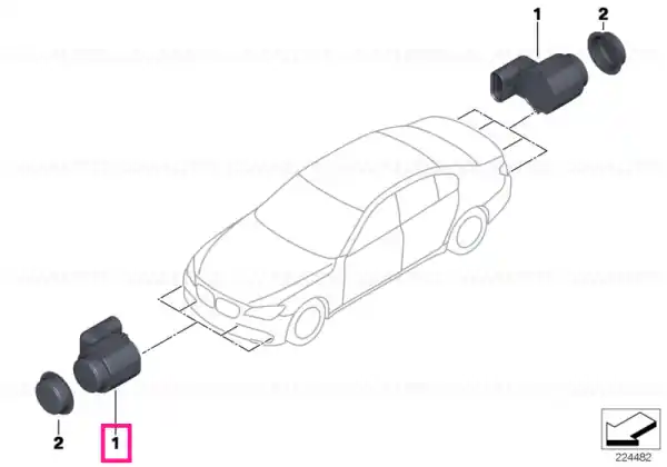 Ieftin Senzor ultrasonic Silverstone WA29 - BMW