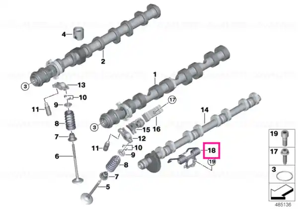 Fit bolt M7X35 - BMW Retur gratuit