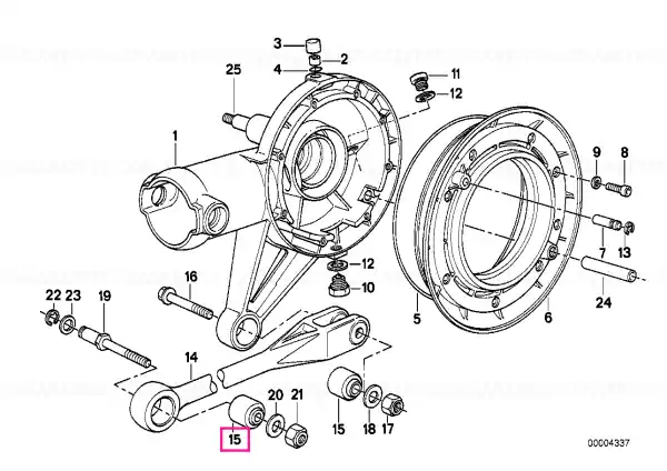 Plată securizată Suport elastomer - BMW Motorrad