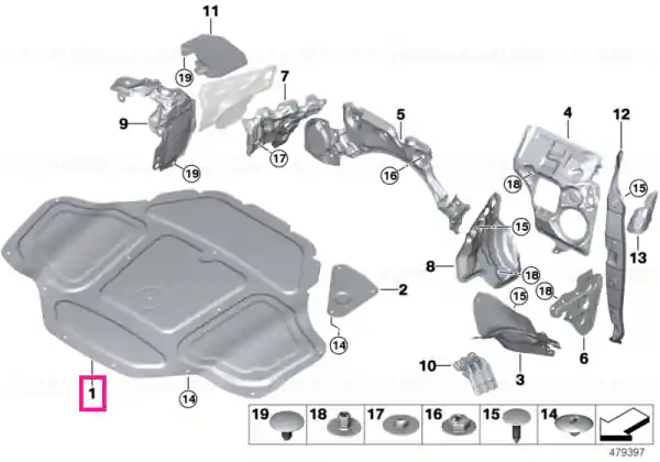 Sound insulating engine hood - BMW Livrare rapidă