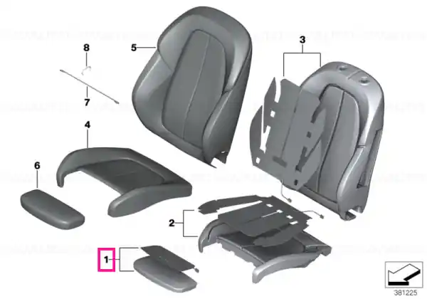 Thigh support upholstery - BMW Ofertă exclusivă