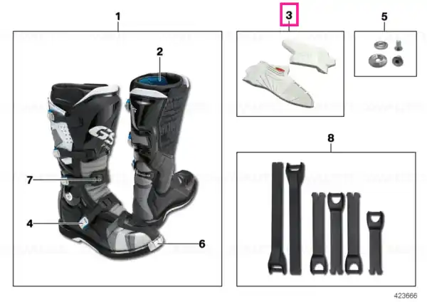 Discount Set of soles 44-48 - BMW Motorrad