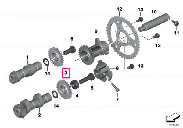 Roată dințată, 2=+0,02MM - BMW Motorrad Ultima șansă