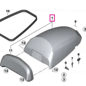 Upper part of radio telephone box ALPINWEISS - BMW Motorrad Comandă acum