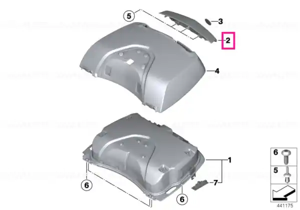 Reducere de preț Trim capac topcase - BMW Motorrad