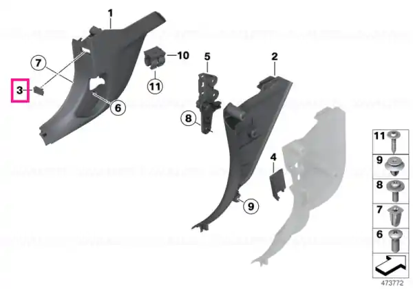 Capac trim buton VENETOBEIGE - BMW Ofertă specială