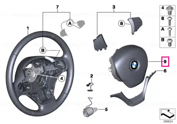 Reducere Airbag module, driver's side - BMW