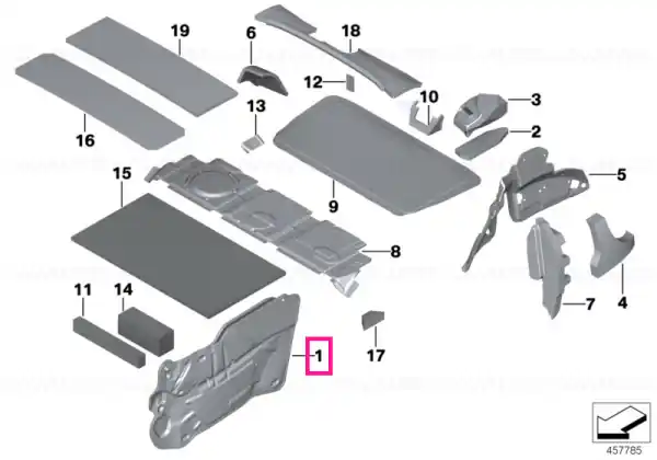 Sound insulation, door, front right - BMW - Mini Transport gratuit