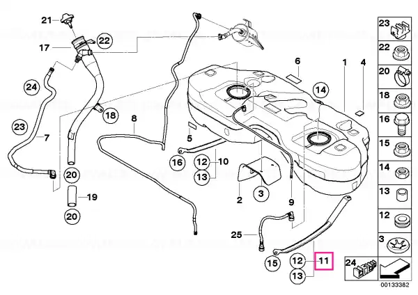 Reducere Tension strap left - BMW