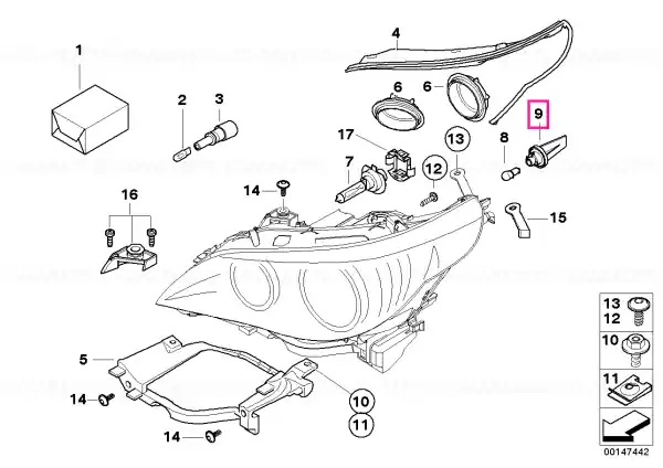 Bulb socket, turn indicator - BMW Popular