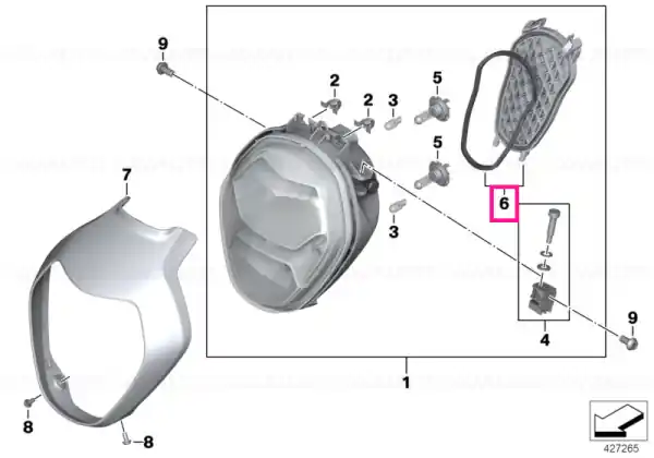 Capac far - BMW Motorrad Ofertă exclusivă