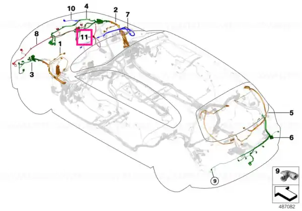 Cablu adaptor control clapeta aer activ - BMW Ieftin