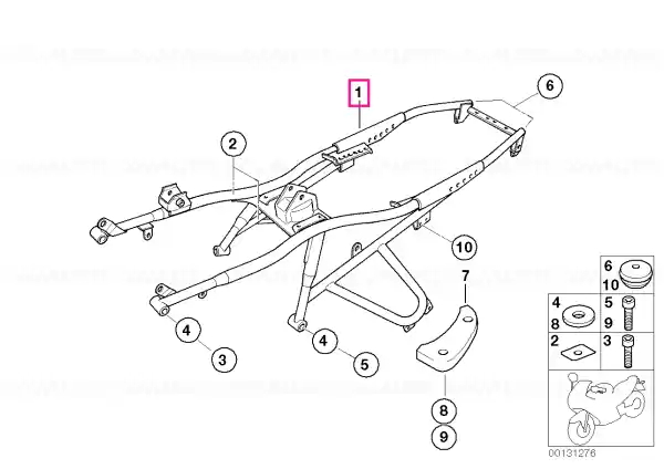 Ultima șansă Rear frame FERRO - BMW Motorrad