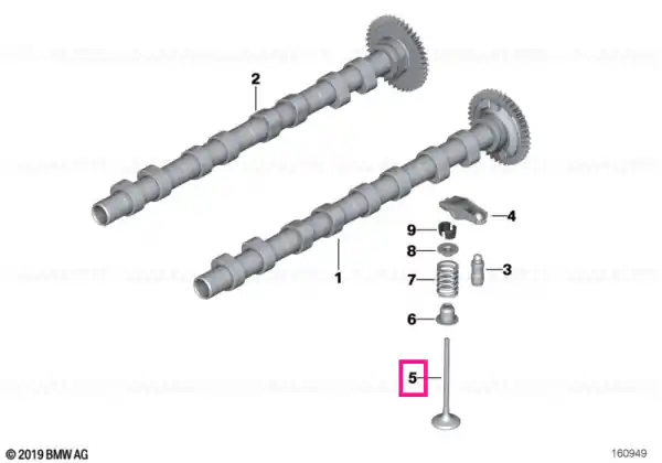 Supapa admisie 24,8/4,92MM - BMW - Mini Preț mic