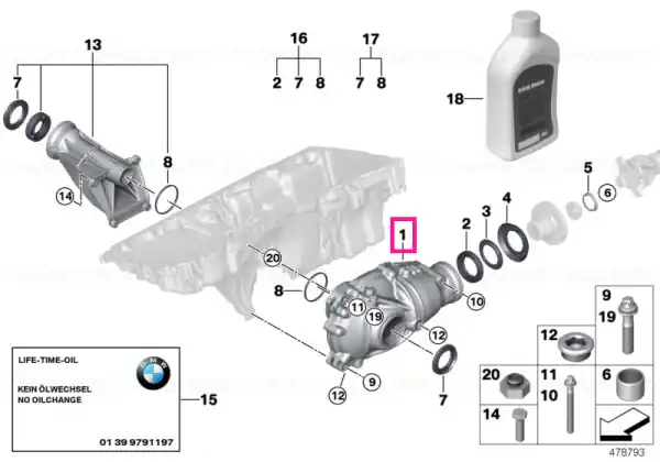 Ofertă specială Exch-front differential I=4.44 - BMW