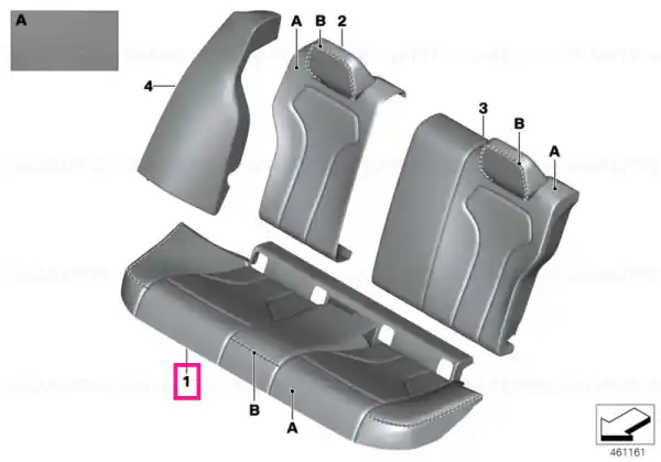 Husa scaun piele spate INDIVIDUAL - BMW Lichidare de stoc