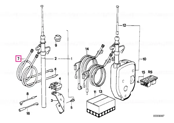 Cablu antena 4590MM - BMW Cumpără acum