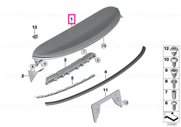 Super ofertă Primed rear spoiler ONE/COOPER - BMW - Mini