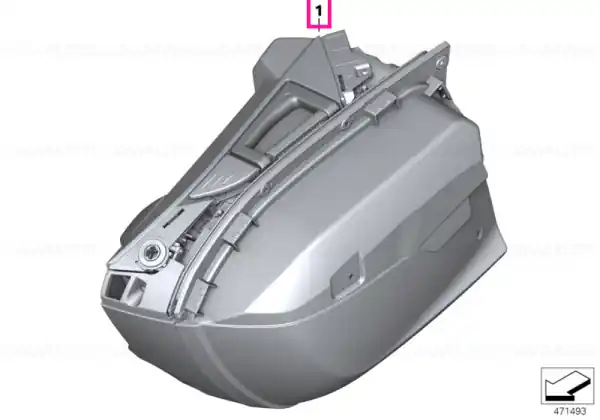 Case, right without painted parts - BMW Motorrad Plată sigură