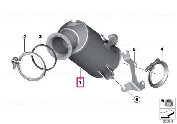 Exch catalytic converter close to engine EU6 - BMW Comandă acum