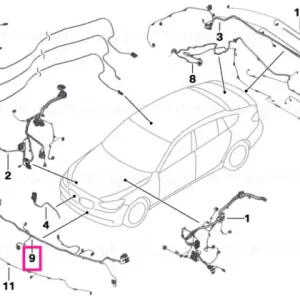 Wiring harness, front end M-SPORT - BMW Mai ieftin