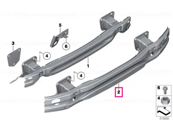 Reducere Carrier, bumper rear - BMW